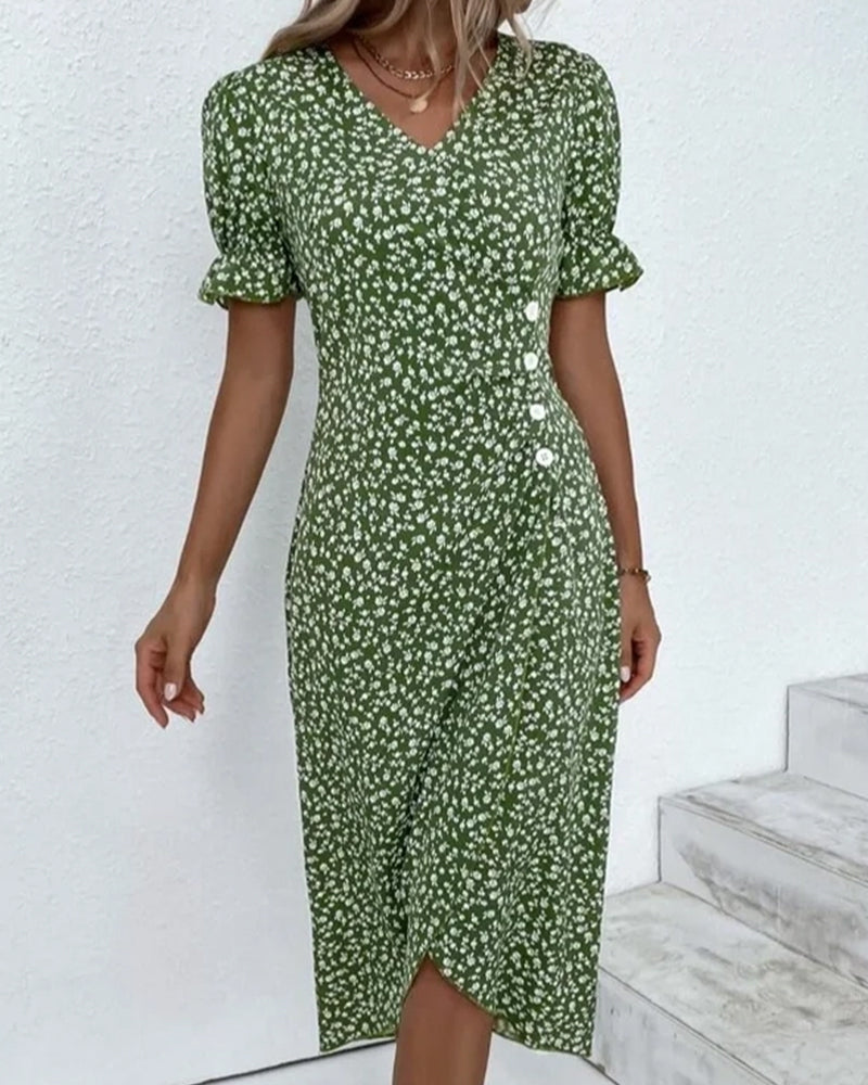 Sophie – Elegant Women's Dress with Short Sleeves