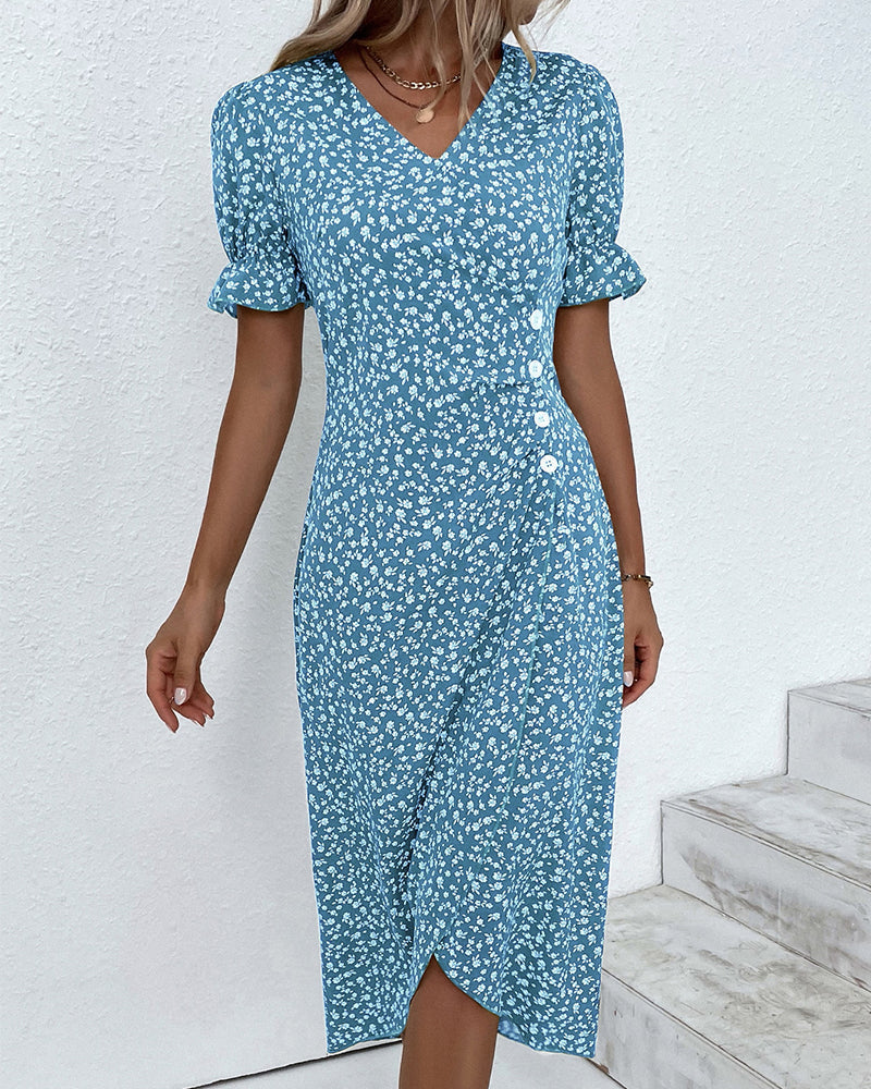Sophie – Elegant Women's Dress with Short Sleeves