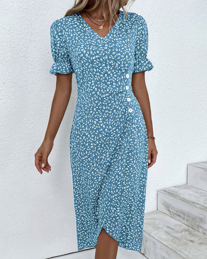 Sophie – Elegant Women's Dress with Short Sleeves