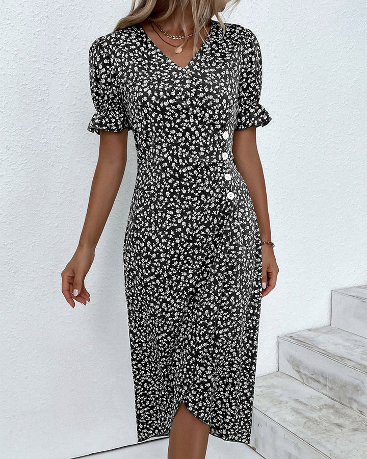 Sophie – Elegant Women's Dress with Short Sleeves