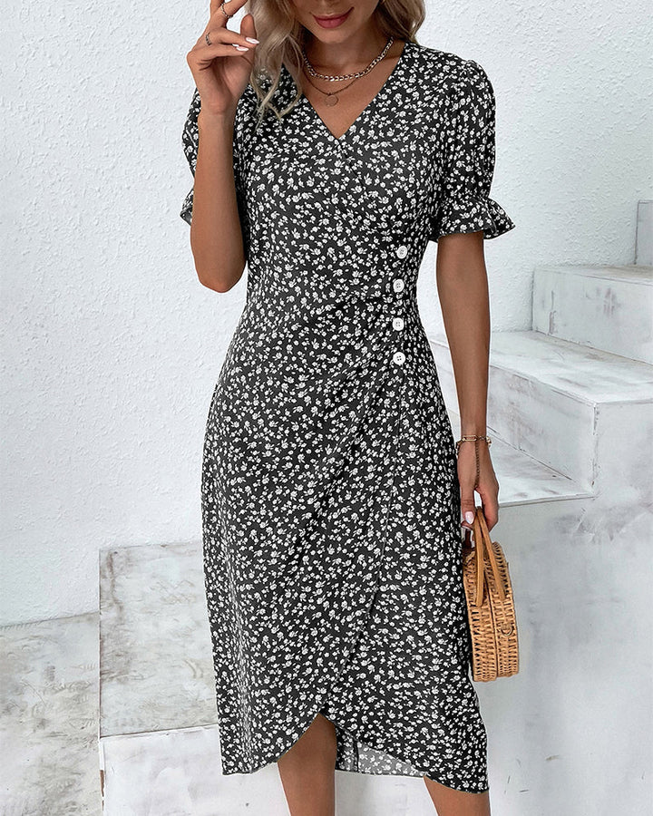 Sophie – Elegant Women's Dress with Short Sleeves
