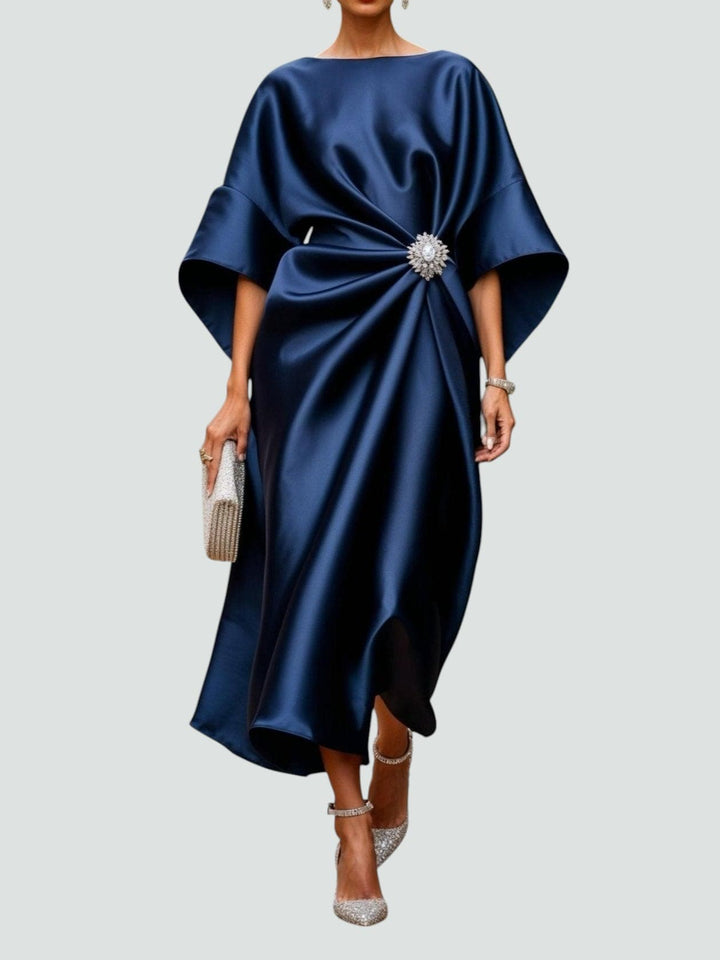 Kelly | Elegant Long Satin Dress