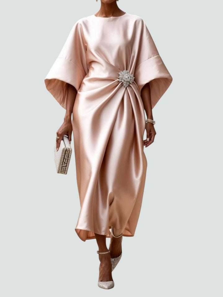 Kelly | Elegant Long Satin Dress