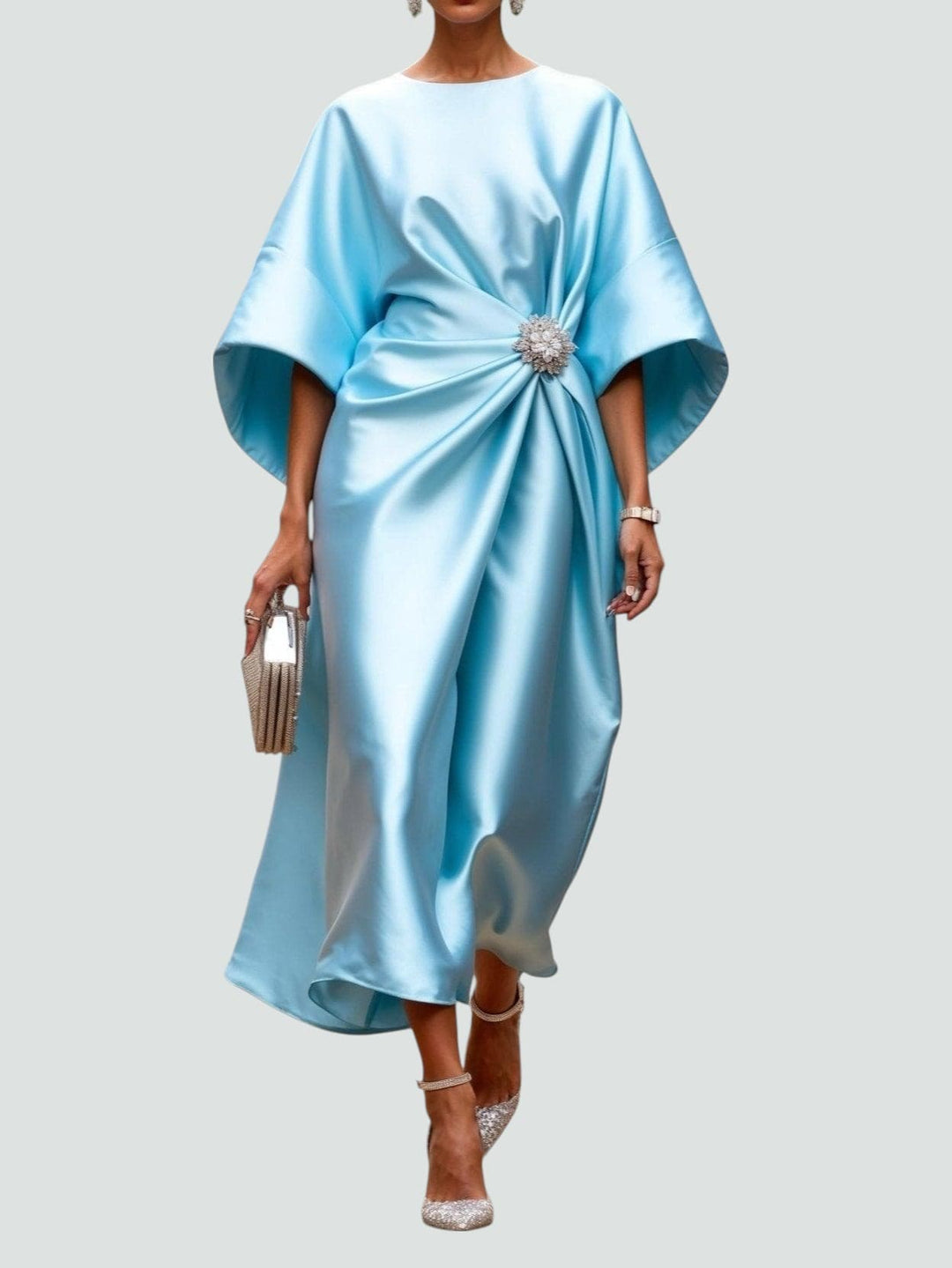 Kelly | Elegant Long Satin Dress