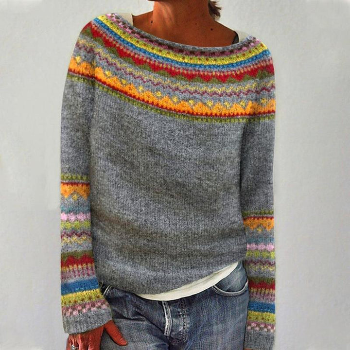 YASMINE™ - RETRO AUTUMN SWEATER