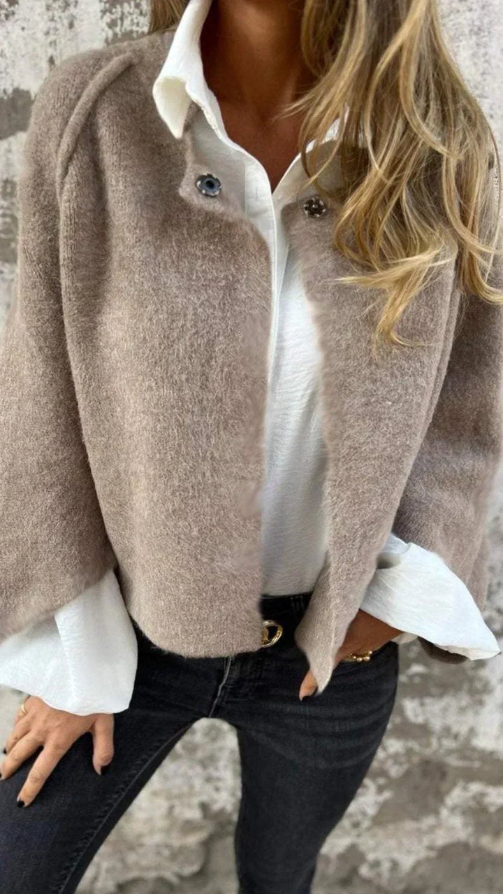CELESTE™ - ELEGANT ROUND-NECK COAT