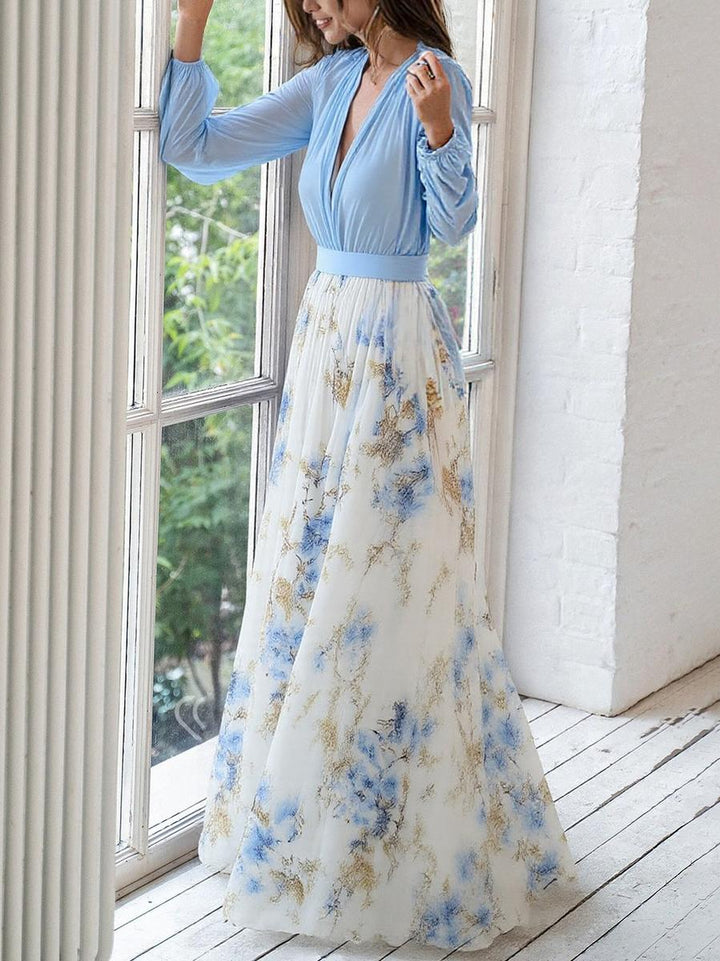 Dolores – Long Summer Floral Print Dress for Women