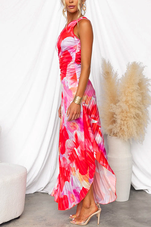 Vina – Asymmetrical Dress with an Elegant One Shoulder