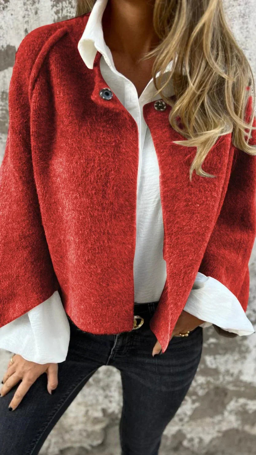 CELESTE™ - ELEGANT ROUND-NECK COAT