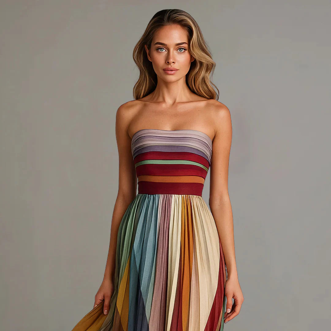 Azja – Elegant Long Casual Summer Dress for Women