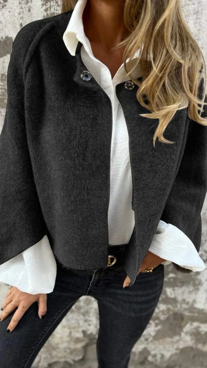 CELESTE™ - ELEGANT ROUND-NECK COAT