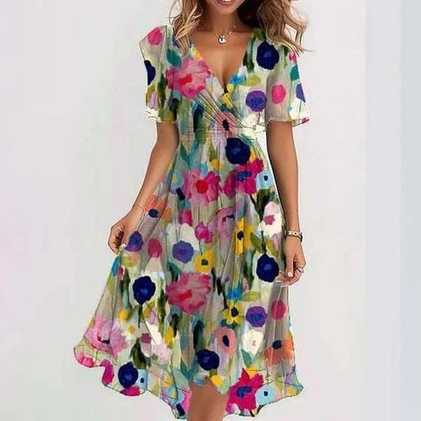 Linnea – Elegant Summer Dress Made of Breathable Material, Relaxed Fit