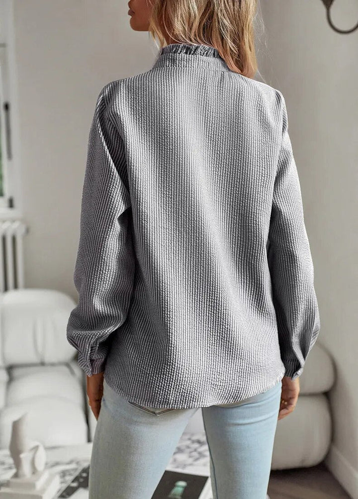 ARIA™ - RUFFLE LONG SLEEVE SHIRT