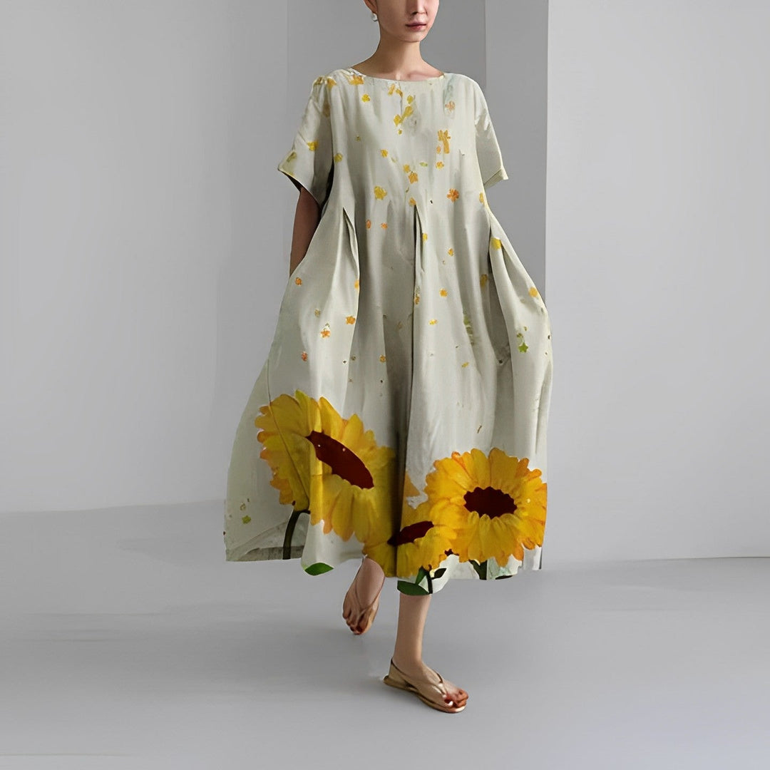 Flaurien – Women's Summer Dress, Fitted Cut, Lightweight and Breathable Material