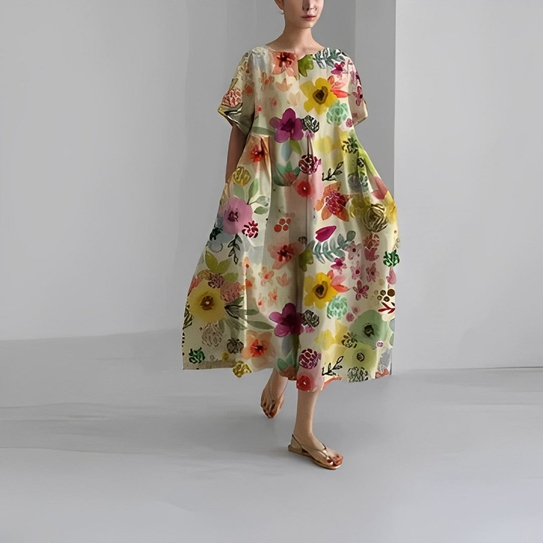 Flaurien – Women's Summer Dress, Fitted Cut, Lightweight and Breathable Material