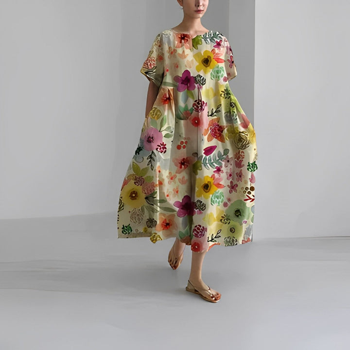 Flaurien – Women's Summer Dress, Fitted Cut, Lightweight and Breathable Material