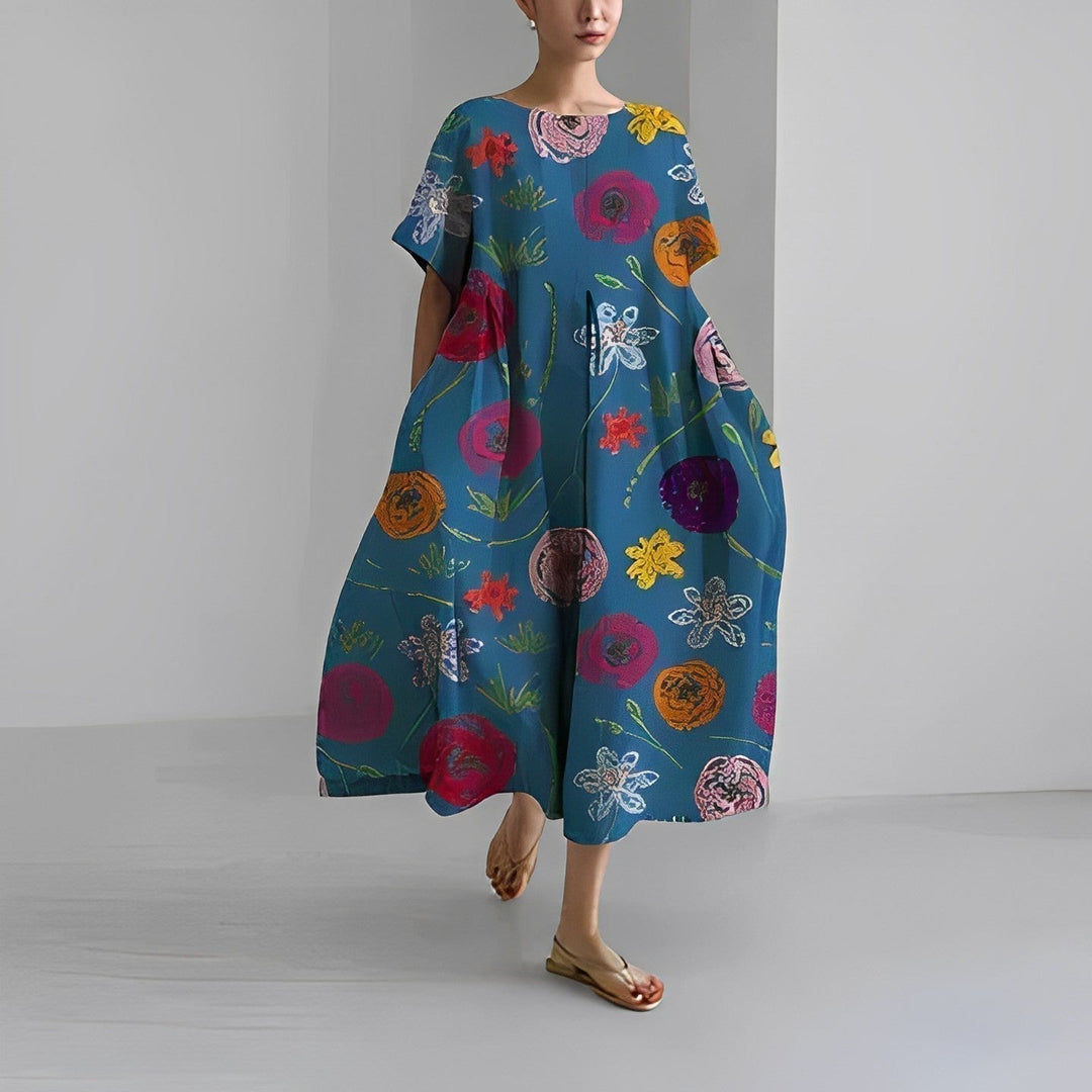 Flaurien – Women's Summer Dress, Fitted Cut, Lightweight and Breathable Material