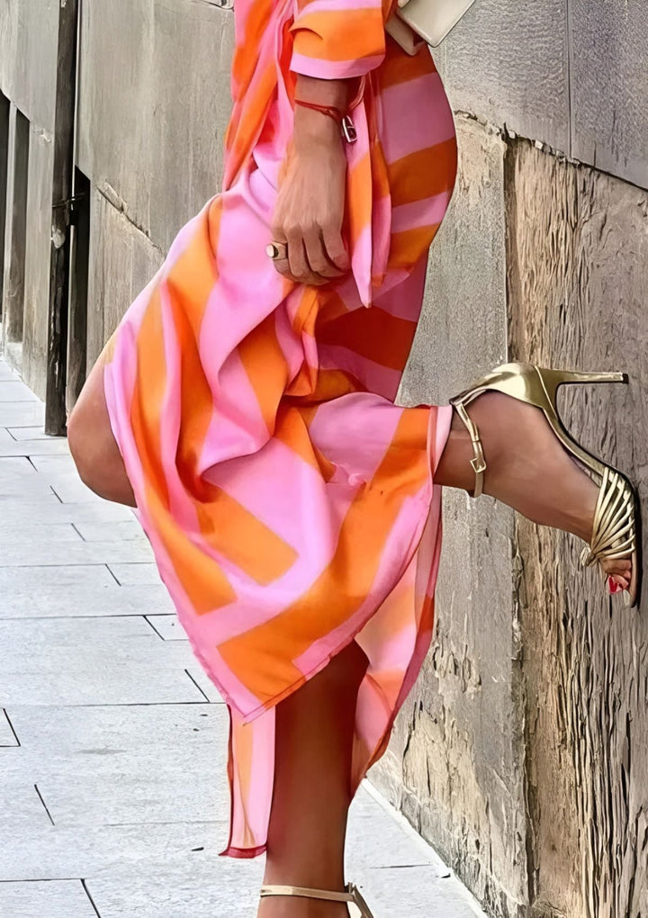 AMALIA™ - PRINTED WRAP DRESS
