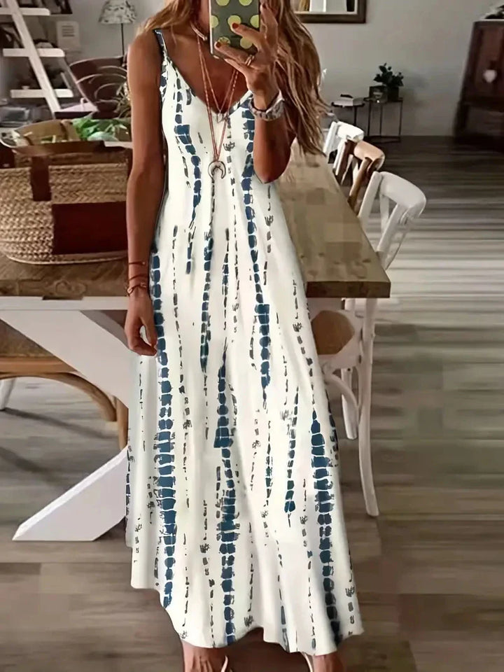 VIENNA™ - CASUAL LOOSE V-NECK MAXI DRESS