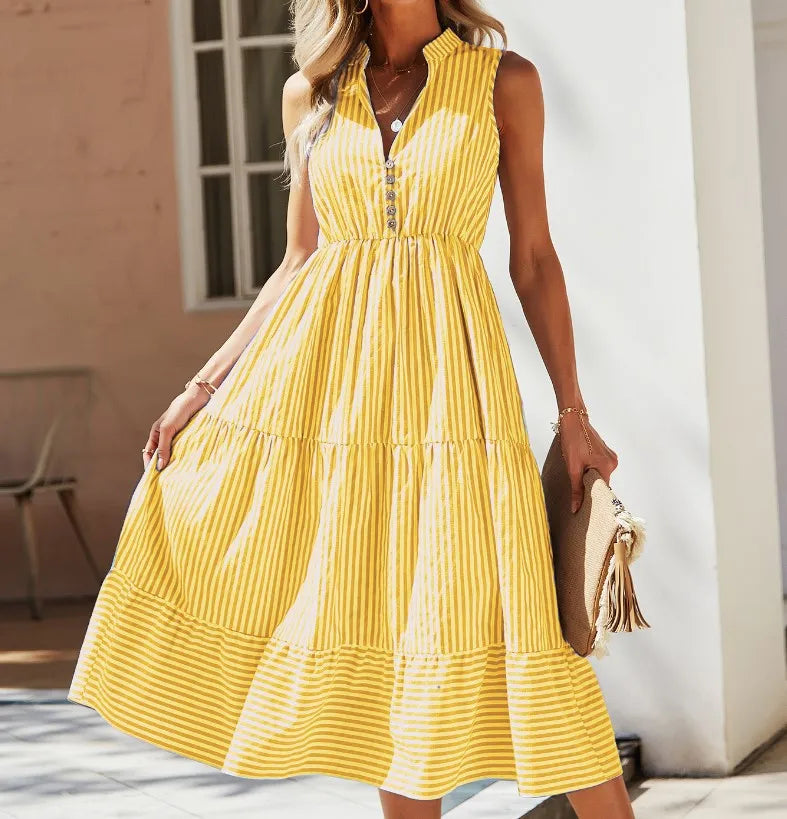 Solstråle – Elegant and Casual Midi Summer Dress