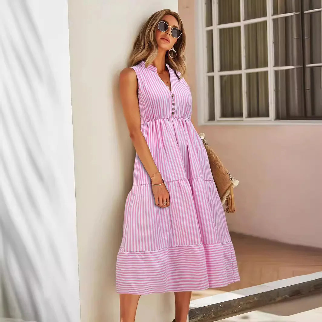 Solstråle – Elegant and Casual Midi Summer Dress