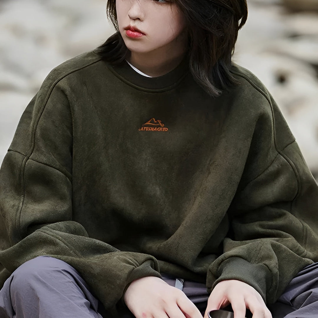 HORIZON™ - SLEEK SUEDE PULLOVER