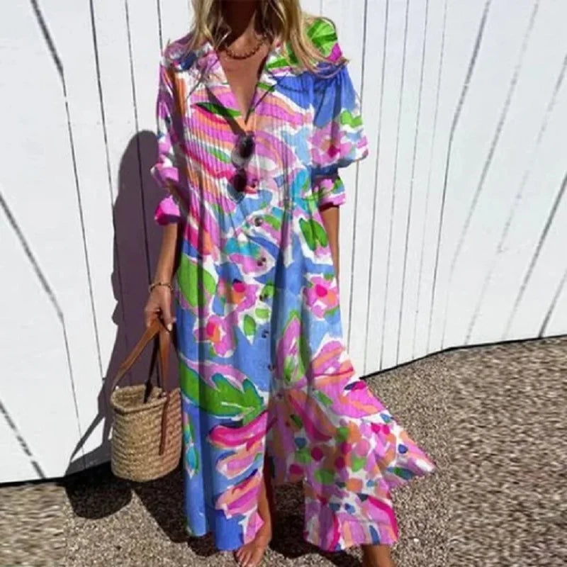 Livina – Women's Lightweight Boho Dress Made of Breathable Summer Material