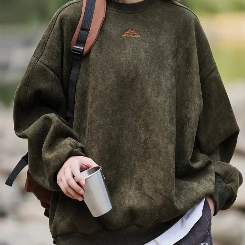 HORIZON™ - SLEEK SUEDE PULLOVER