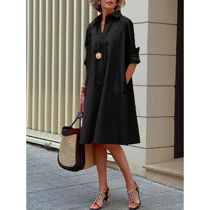 Pastora – Elegant and Refined Dress for All Seasons with Flattering Cut