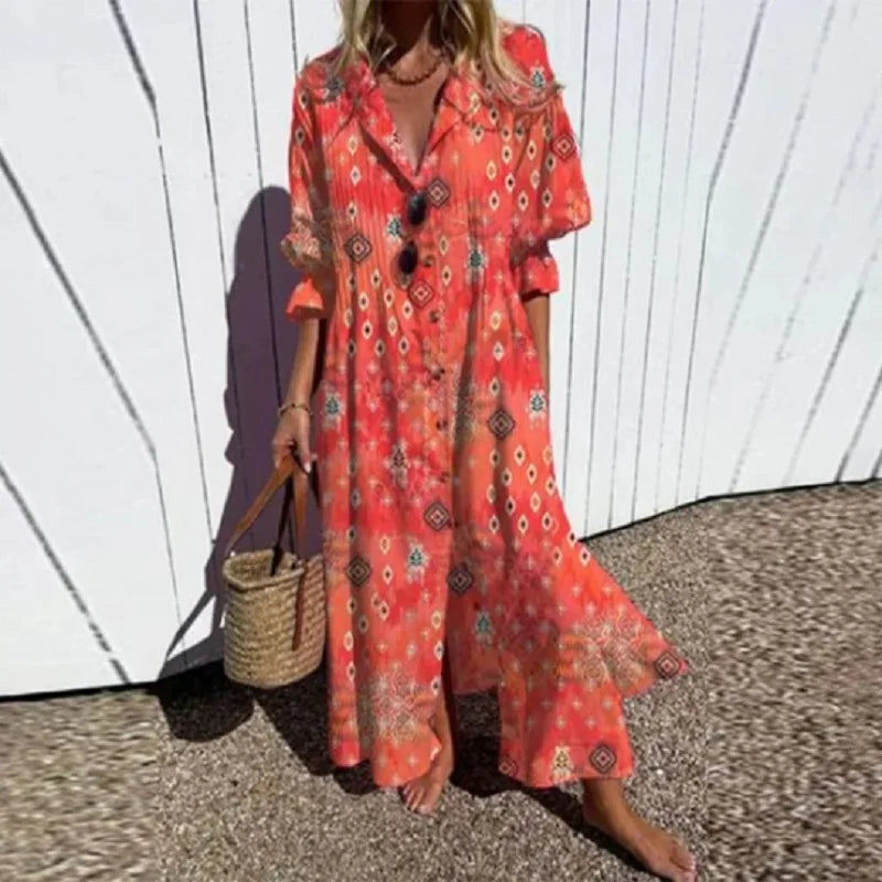 Livina – Women's Lightweight Boho Dress Made of Breathable Summer Material
