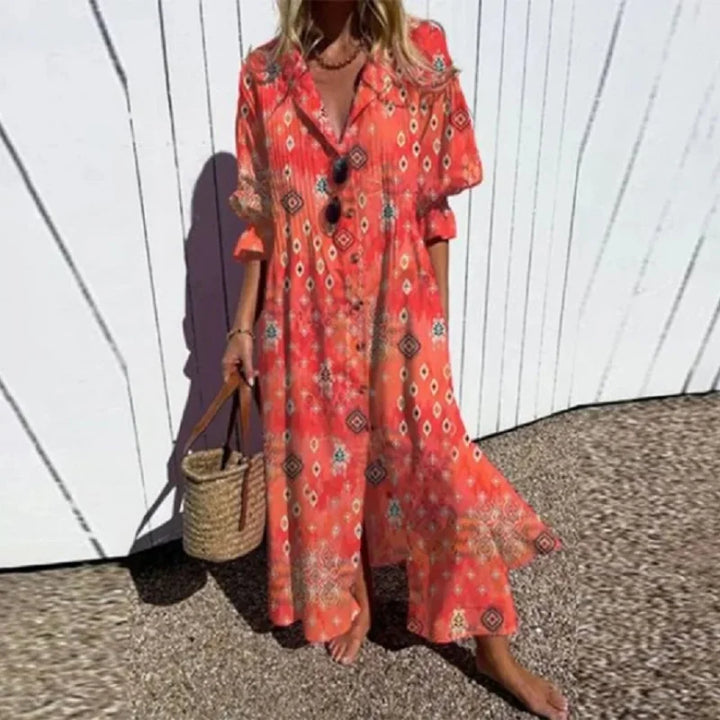 Livina – Women's Lightweight Boho Dress Made of Breathable Summer Material