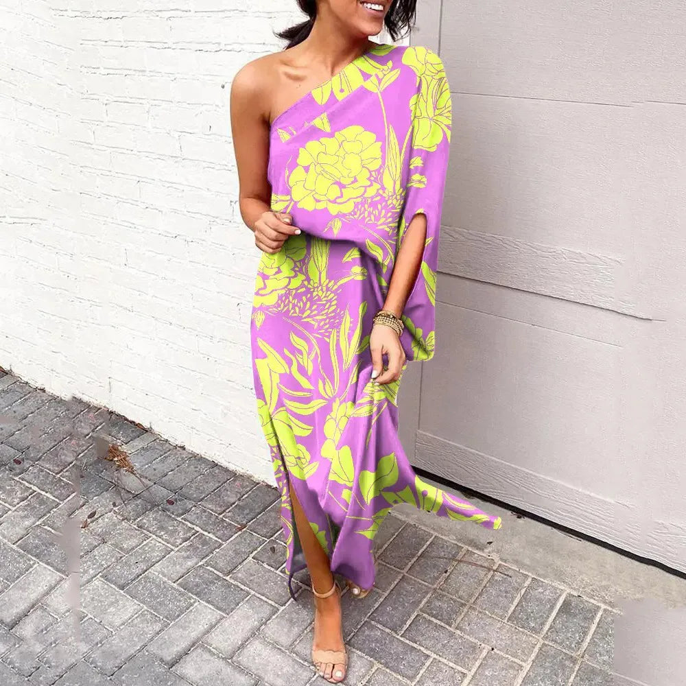 CANDICE™ - ONE-SHOULDER ELEGANT DRESS