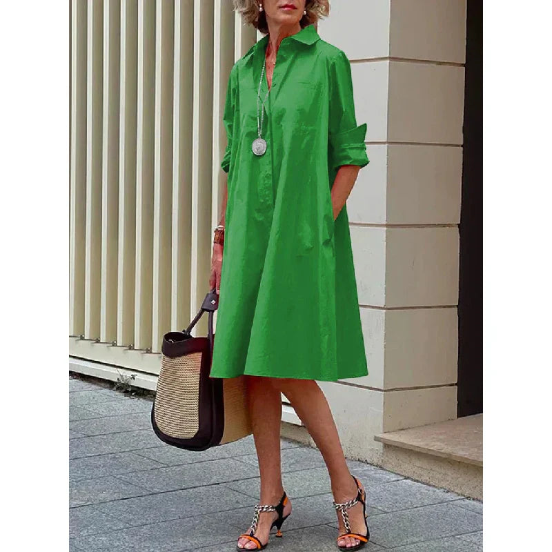 Pastora – Elegant and Refined Dress for All Seasons with Flattering Cut