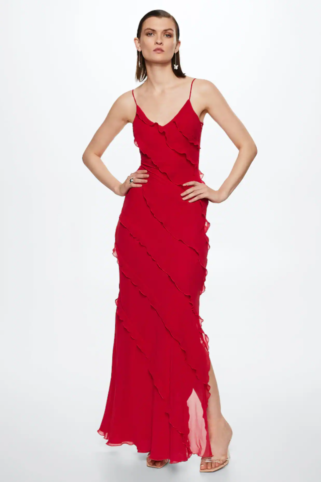 Olivia – Ruffle Maxi Dress