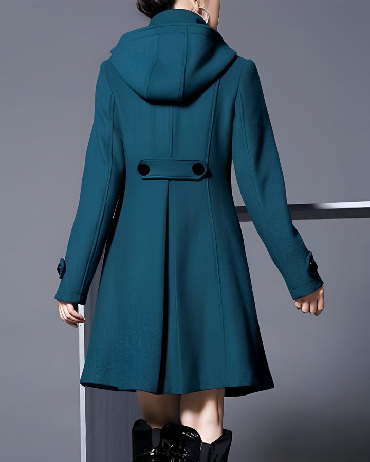 Claire – Elegant Women's Coat with Relaxed Fit Made of Cotton and Polyester