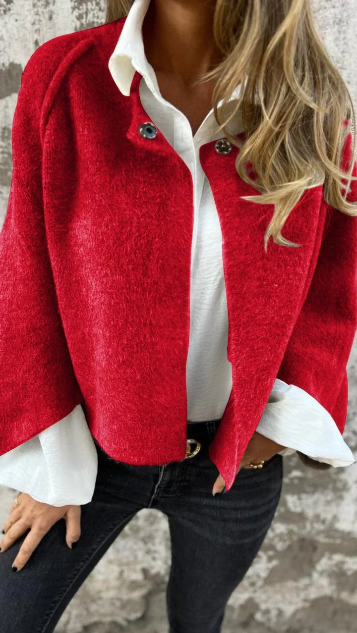 CELESTE™ - ELEGANT ROUND-NECK COAT