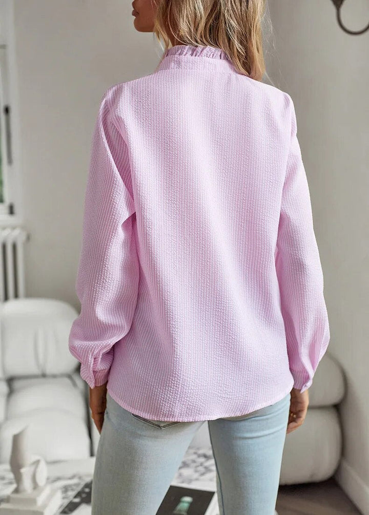 ARIA™ - RUFFLE LONG SLEEVE SHIRT