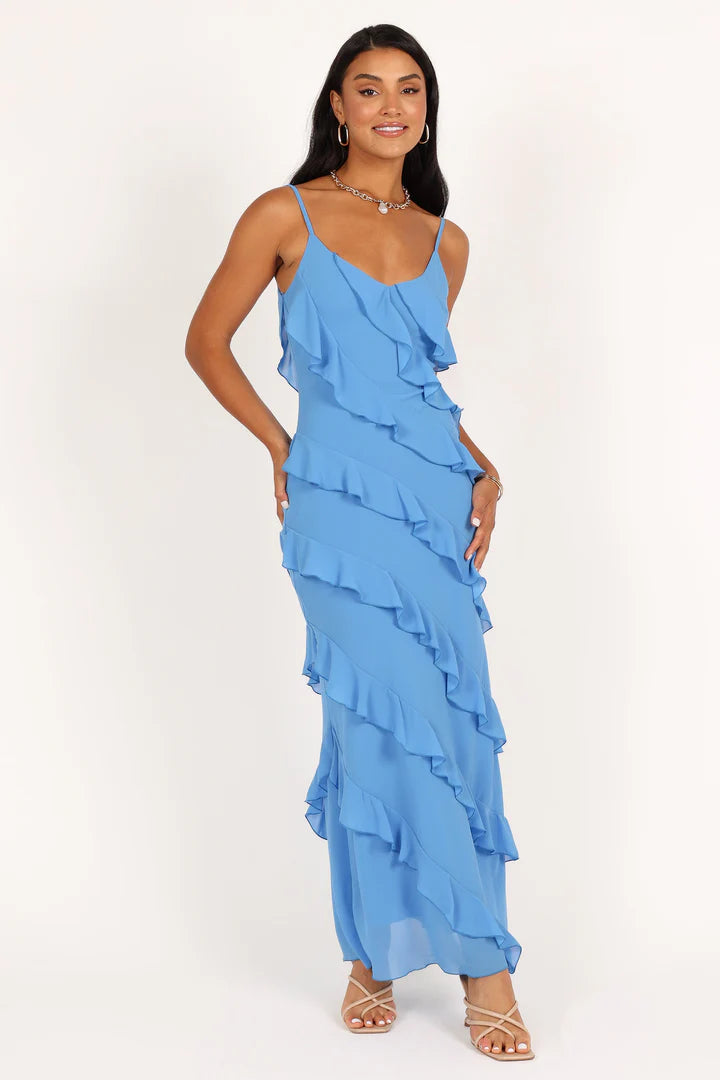 Olivia – Ruffle Maxi Dress