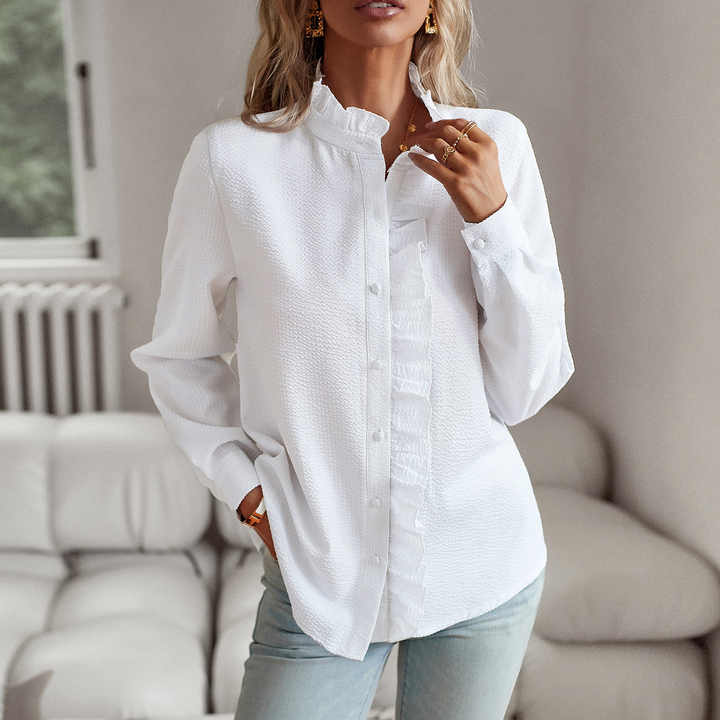 ARIA™ - RUFFLE LONG SLEEVE SHIRT