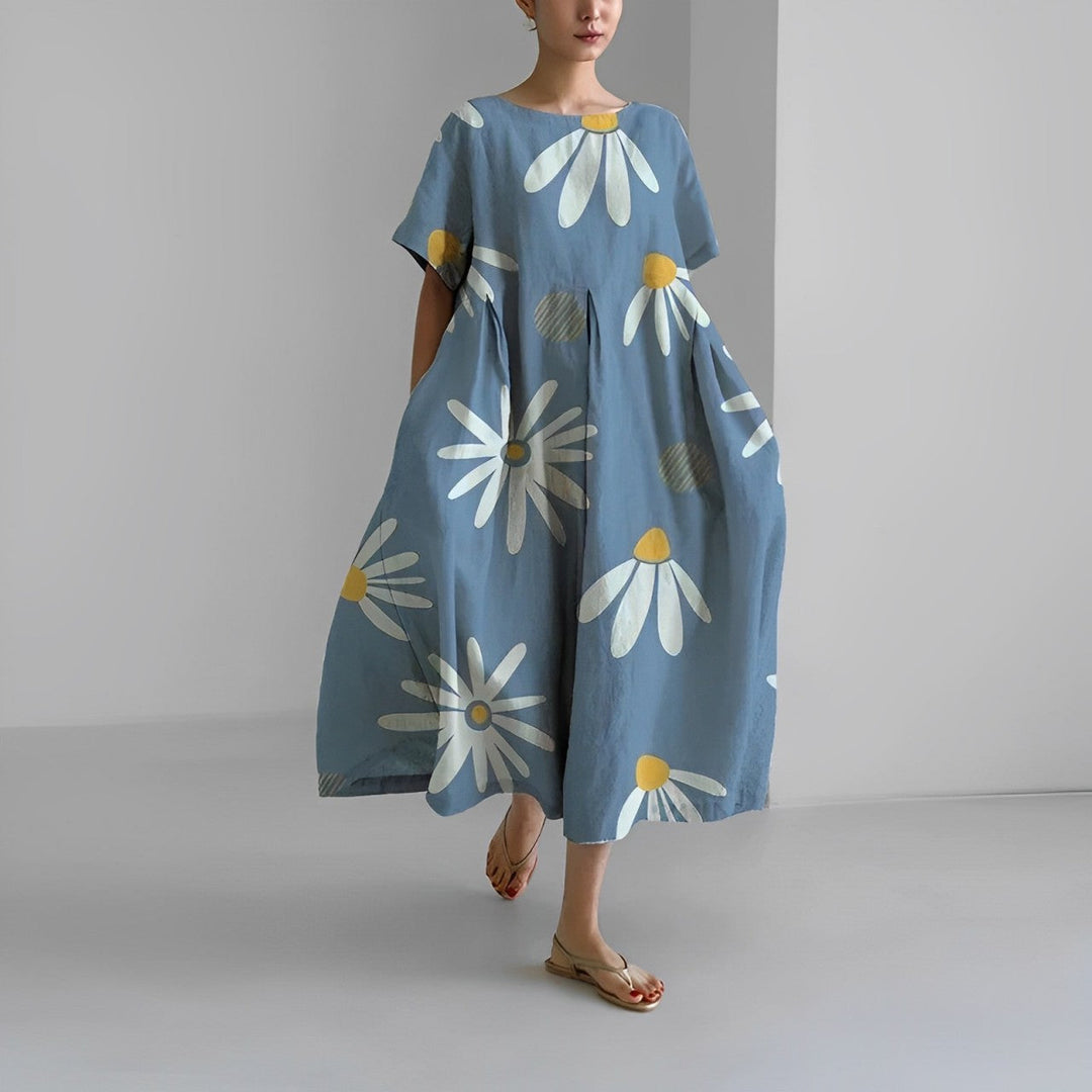 Flaurien – Women's Summer Dress, Fitted Cut, Lightweight and Breathable Material