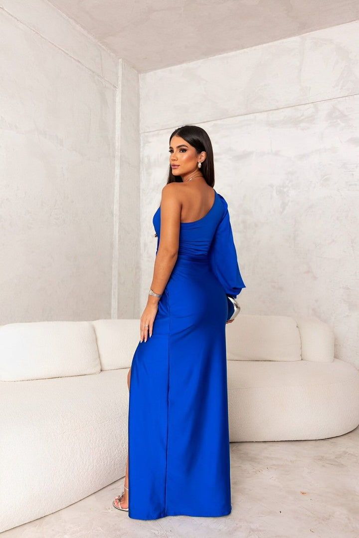 Mireya – Satin One-Shoulder Dress